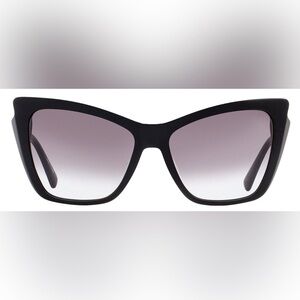 New Longchamp Black Cat-Eye Sunglasses - with Case